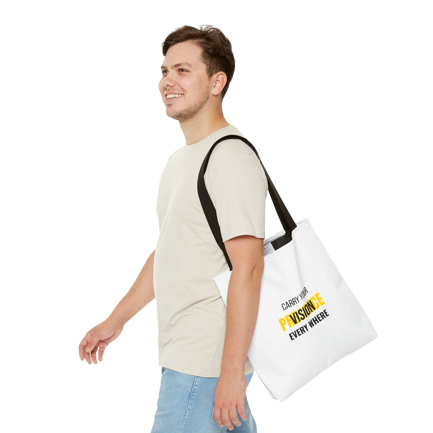 "Carry The Vision." All-Over-Print Leadership Tote