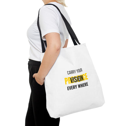 "Carry The Vision." All-Over-Print Leadership Tote