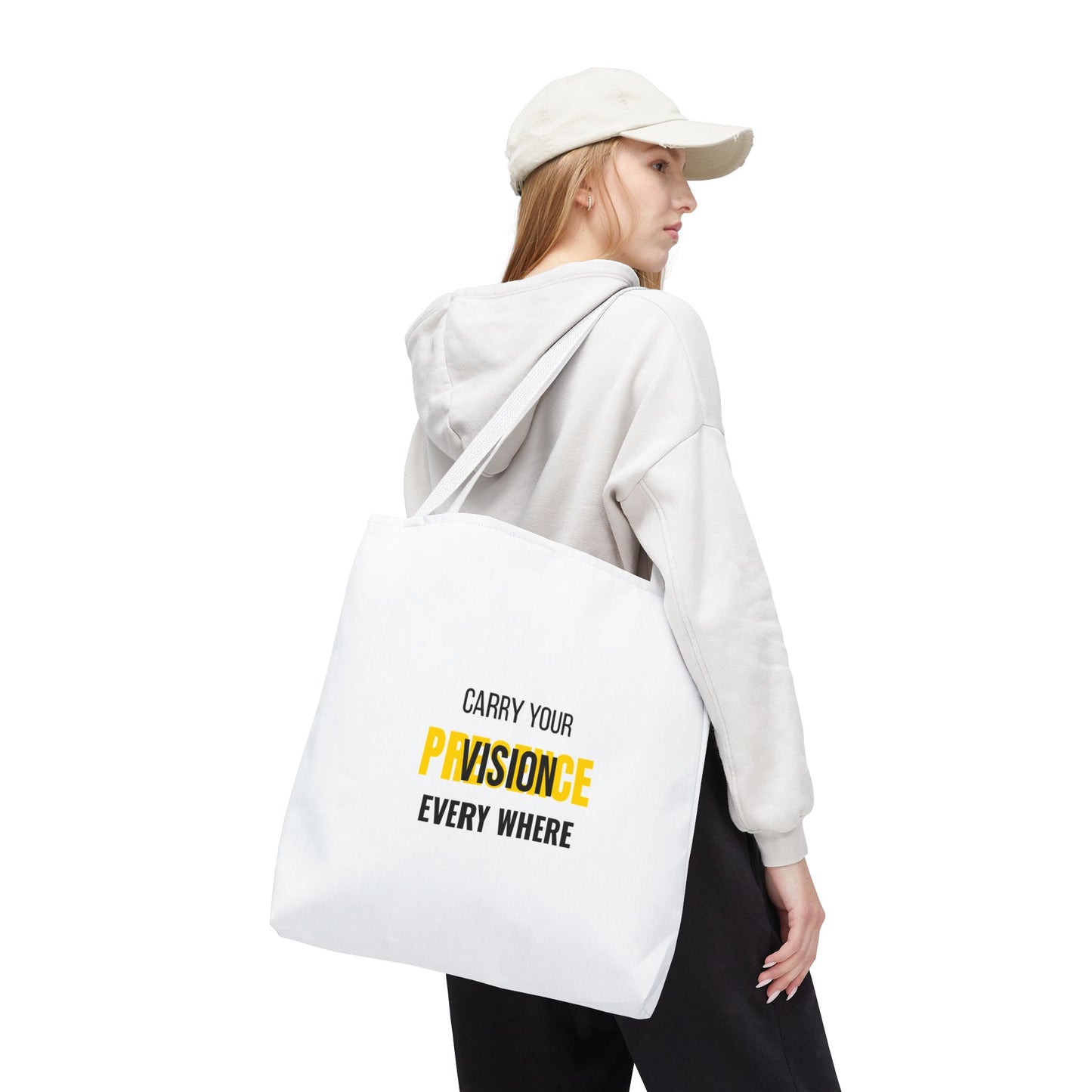 "Carry The Vision." All-Over-Print Leadership Tote