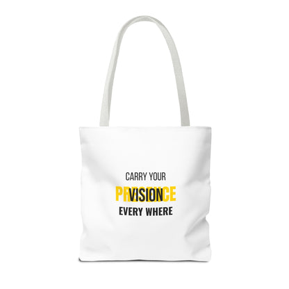 "Carry The Vision." All-Over-Print Leadership Tote