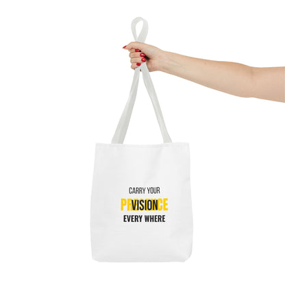 "Carry The Vision." All-Over-Print Leadership Tote
