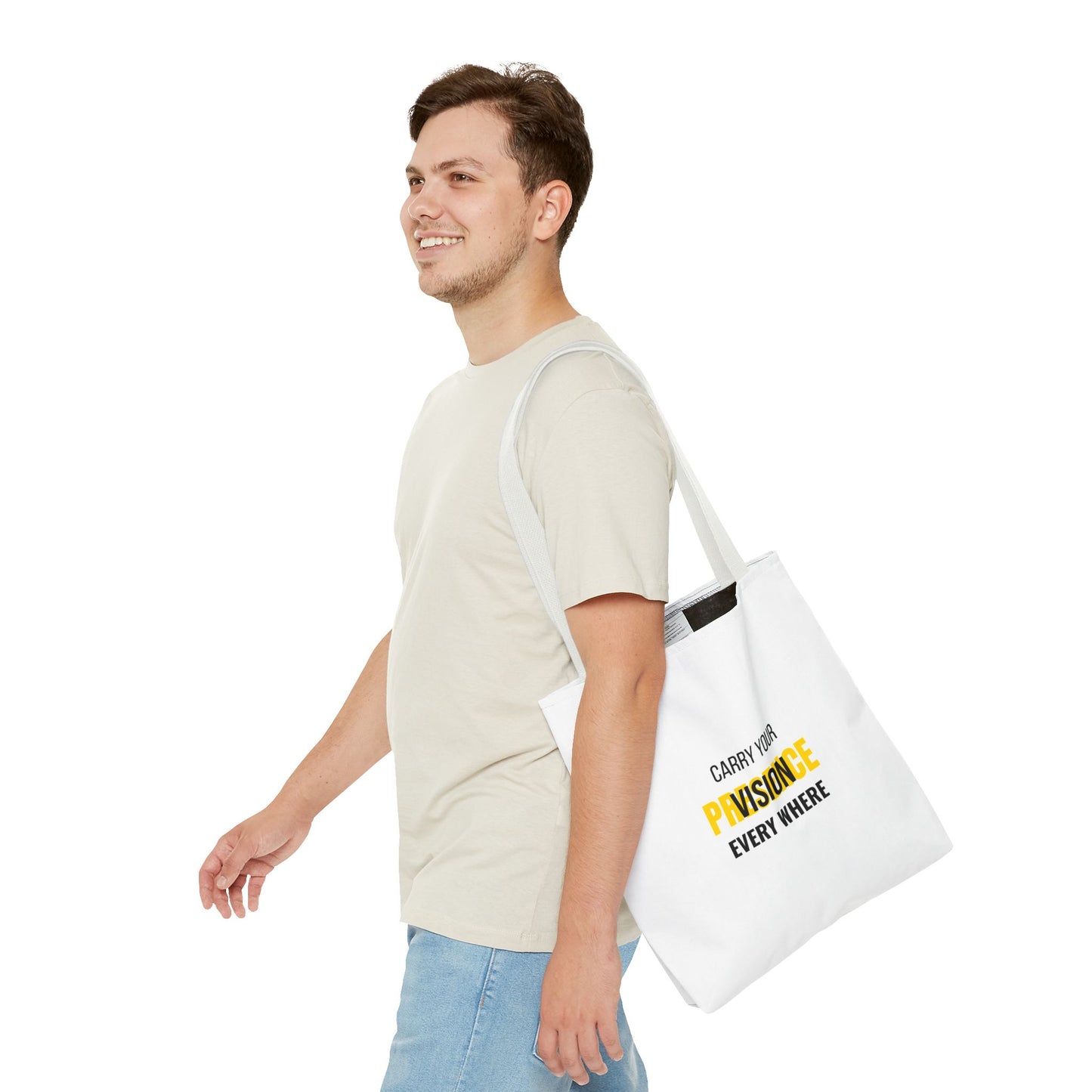 "Carry The Vision." All-Over-Print Leadership Tote