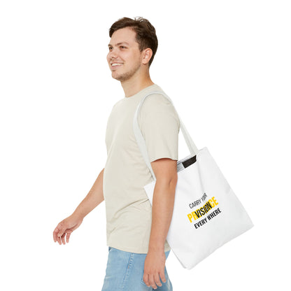 "Carry The Vision." All-Over-Print Leadership Tote