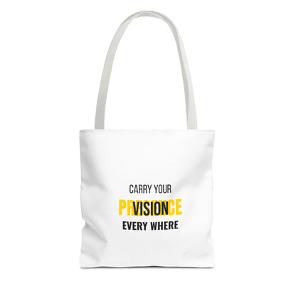 "Carry The Vision." All-Over-Print Leadership Tote