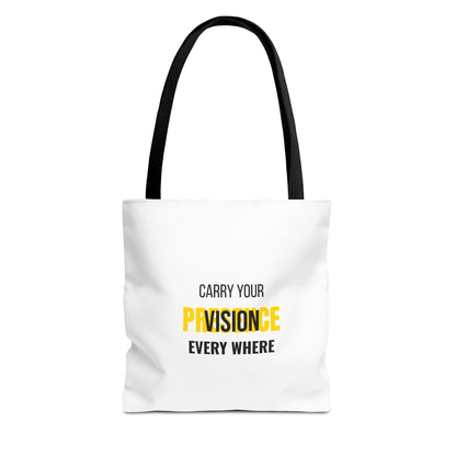"Carry The Vision." All-Over-Print Leadership Tote