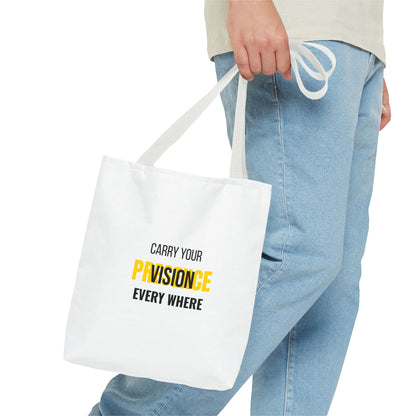 "Carry The Vision." All-Over-Print Leadership Tote