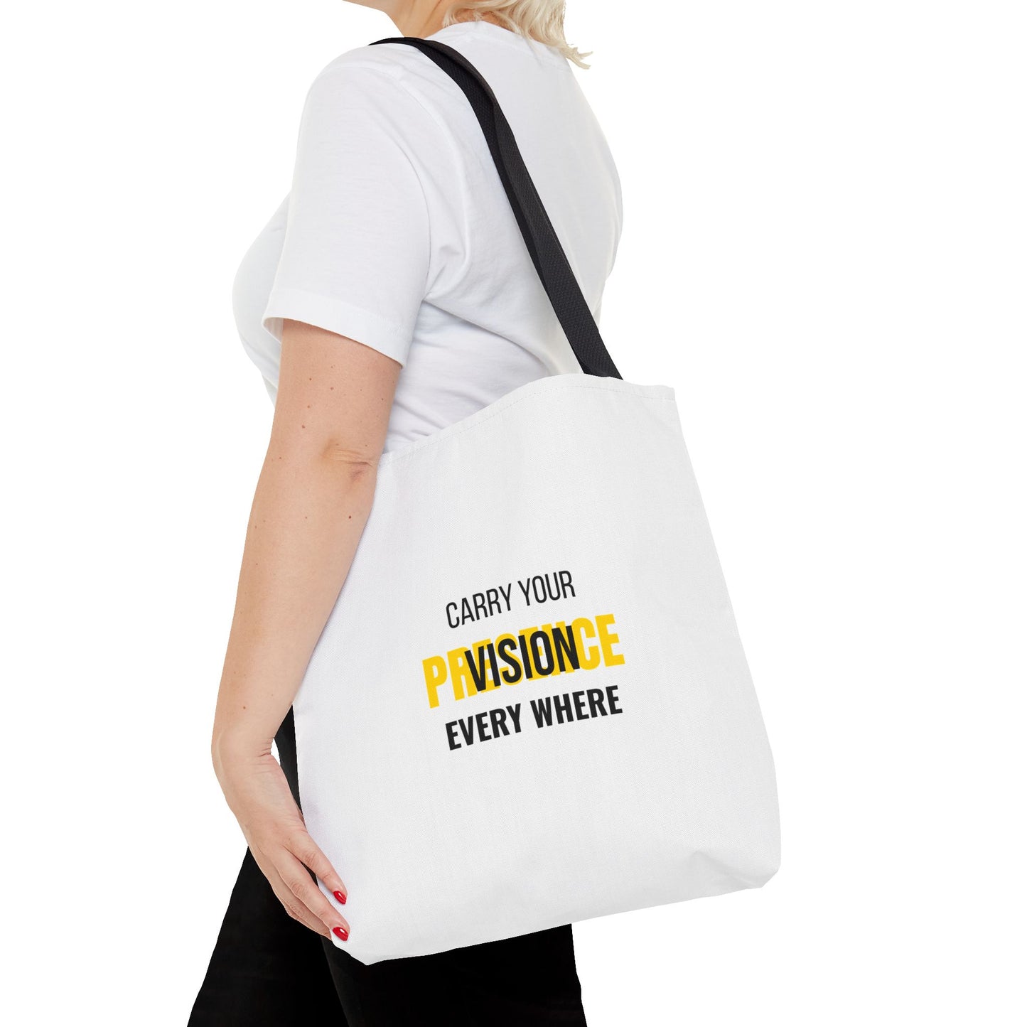 "Carry The Vision." All-Over-Print Leadership Tote