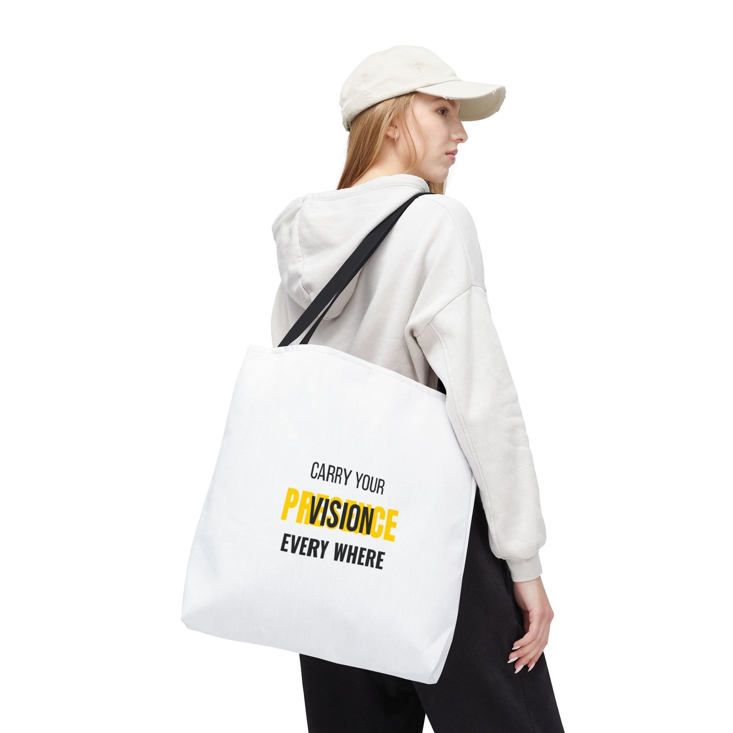 "Carry The Vision." All-Over-Print Leadership Tote